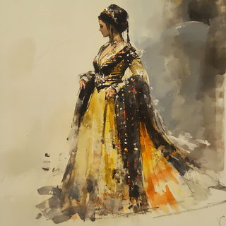 Tidecut style, Midjourney V6.1: haute-couture fashion outfit