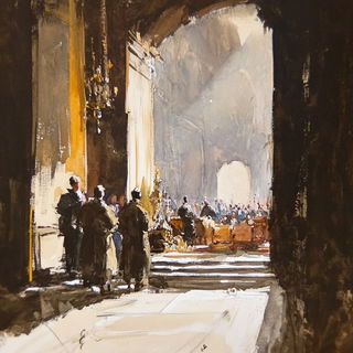 Tidecut style, Midjourney V6.1: classical 18th-century oil painting