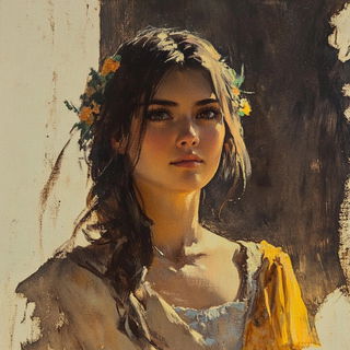 Tidecut style, Midjourney V6.1: photographic portrait of female protagonist