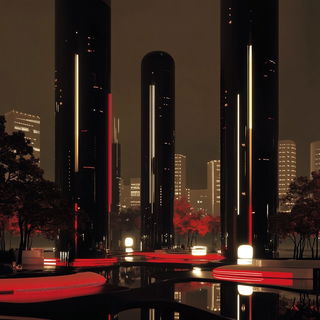 Citadellacollage style, Midjourney V6.1: megacity with futuristic bioarchitecture