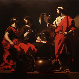 Citadellacollage style, Midjourney V6.1: classical 18th-century oil painting