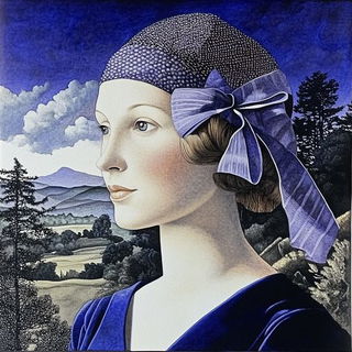 Gilded Phyllomancy style, Midjourney V6.1: classical 18th-century oil painting