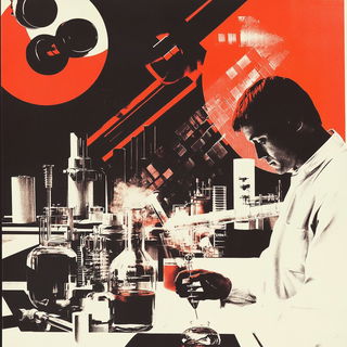 Haze Geometry style, Midjourney V6.1: editorial illustration for popular scientific magazine cover