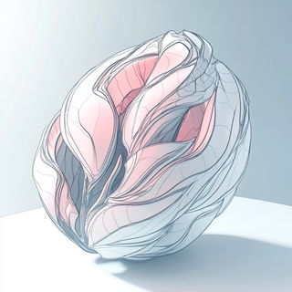 Orbitoclastica style, Midjourney V6.1: abstract 3D render