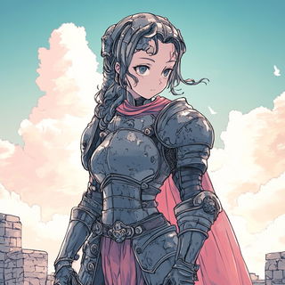 Orbitoclastica style, Midjourney V6.1: concept art character design of retropunk steam knight