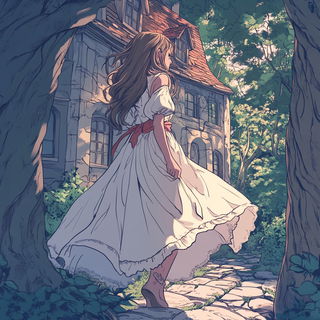 Orbitoclastica style, Midjourney V6.1: retro fairy-tale illustration