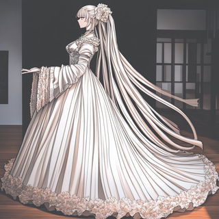 Orbitoclastica style, Midjourney V6.1: haute-couture fashion outfit