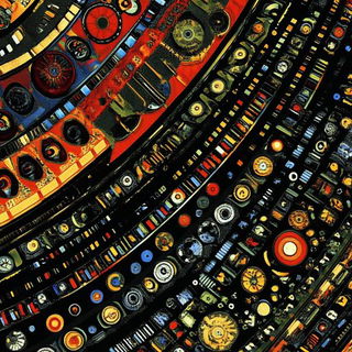 Perihelion Orbs style, Midjourney V6.1: creative pattern composition