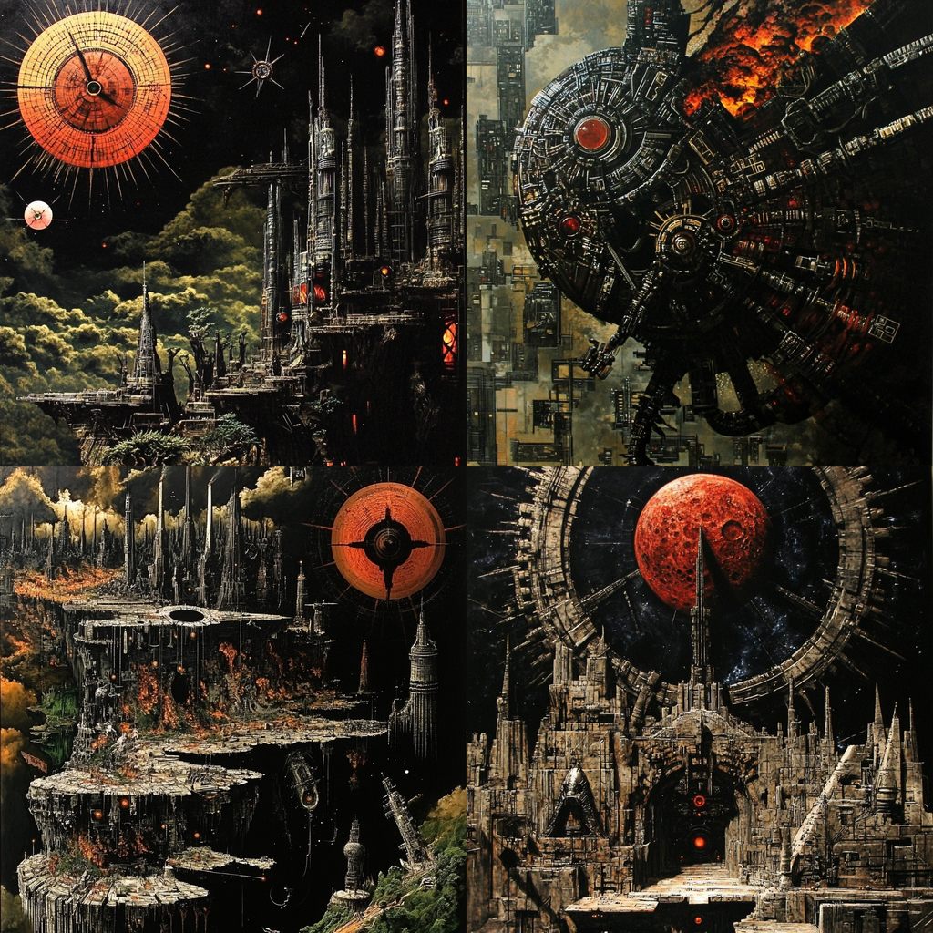 Perihelion Orbs style, Midjourney V6.1, render 1 of 4