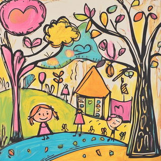 Chromafable style, Midjourney V6.1: traditional folk art