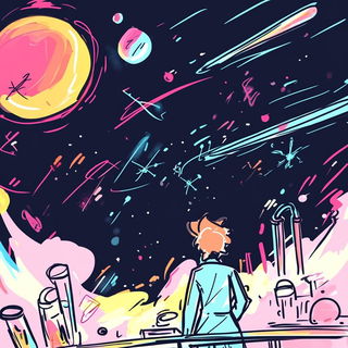 Chromafable style, Midjourney V6.1: editorial illustration for popular scientific magazine cover