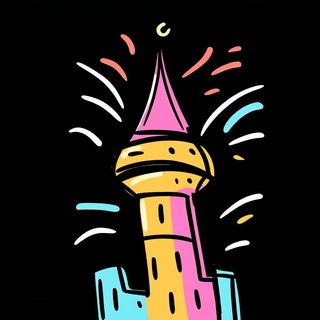 Chromafable style, Midjourney V6.1: bold minimalist logo design for Istanbul city municipal services