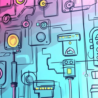Chromafable style, Midjourney V6.1: technical infrastructure blueprint schematics