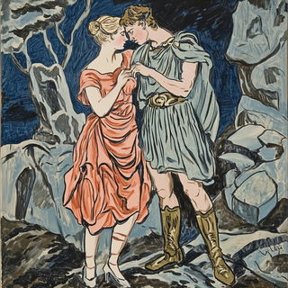 Burin Railway Mythography style, Midjourney V6.1: classical 18th-century oil painting