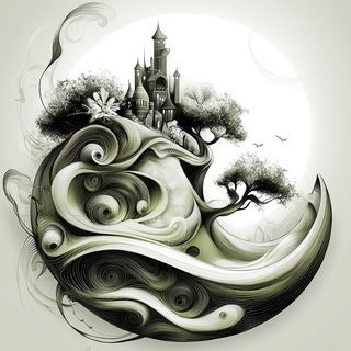 Archfolklore style, Midjourney V6.1: retro fairy-tale illustration