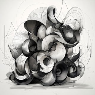 Archfolklore style, Midjourney V6.1: typographic composition with large letters