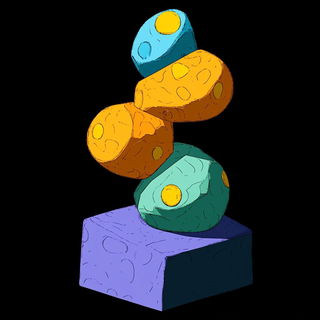 Oriflamme Bestiary style, Midjourney V6.1: abstract 3D render