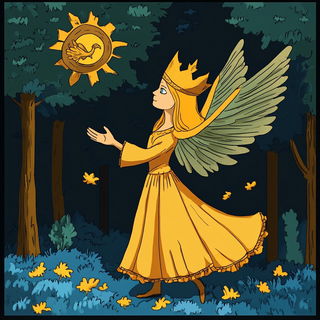 Oriflamme Bestiary style, Midjourney V6.1: retro fairy-tale illustration