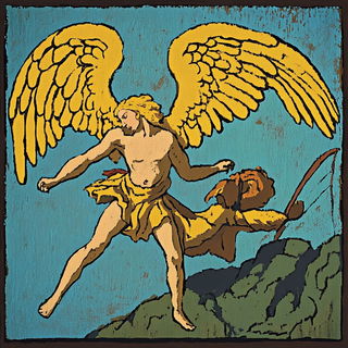 Oriflamme Bestiary style, Midjourney V6.1: classical 18th-century oil painting