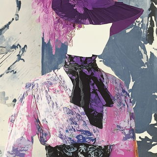 Maskblur style, Midjourney V6.1: haute-couture fashion outfit