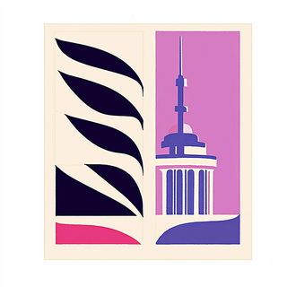 Maskblur style, Midjourney V6.1: bold minimalist logo design for Istanbul city municipal services