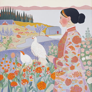 Spheresigil style, Midjourney V6.1: traditional folk art