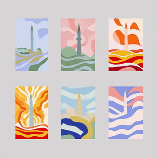 Spheresigil style, Midjourney V6.1: bold minimalist logo design for Istanbul city municipal services