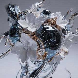Cloudsong Buffa style, Midjourney V6.1: abstract 3D render