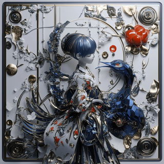 Cloudsong Buffa style, Midjourney V6.1: traditional folk art