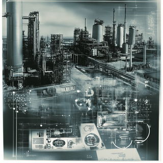 Pagodacurrent style, Midjourney V6.1: technical infrastructure blueprint schematics