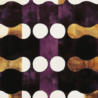 Midway Magenta style, Midjourney V6.1: creative pattern composition