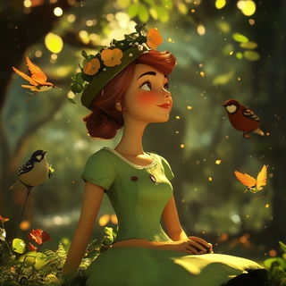 Refracture style, Midjourney V6.1: retro fairy-tale illustration