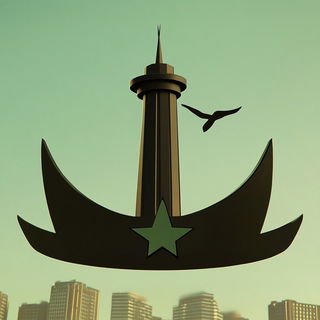 Refracture style, Midjourney V6.1: bold minimalist logo design for Istanbul city municipal services