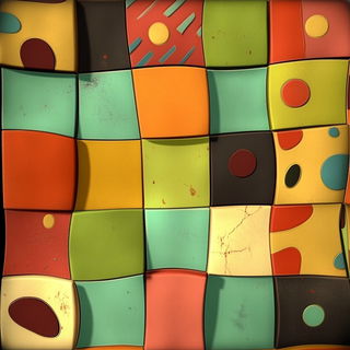 Refracture style, Midjourney V6.1: creative pattern composition