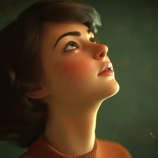 Refracture style, Midjourney V6.1: photographic portrait of female protagonist