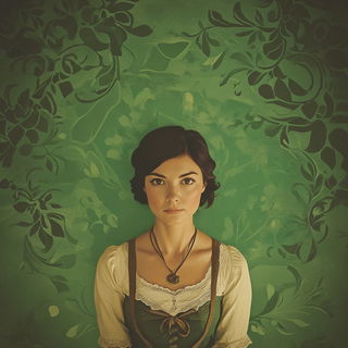 Lampblack Quays style, Midjourney V6.1: photographic portrait of female protagonist