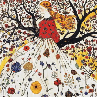 Scalefoam style, Midjourney V6.1: traditional folk art