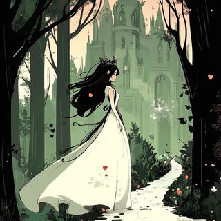 Carabid Sunmark style, Midjourney V6.1: retro fairy-tale illustration