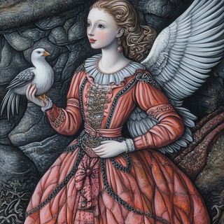 Mesofront Iconics style, Midjourney V6.1: classical 18th-century oil painting