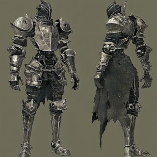 Umbrella Kineticism style, Midjourney V6.1: concept art character design of retropunk steam knight