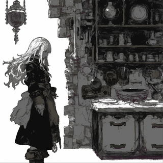 Umbrella Kineticism style, Midjourney V6.1: black-and-white manga comic strip
