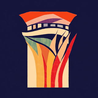 Checkerland Projection style, Midjourney V6.1: bold minimalist logo design for Istanbul city municipal services