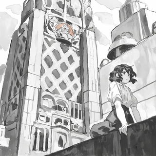 Checkerland Projection style, Midjourney V6.1: black-and-white manga comic strip