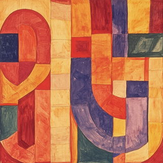 Checkerland Projection style, Midjourney V6.1: typographic composition with large letters