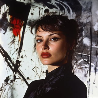 Domedance style, Midjourney V6.1: photographic portrait of female protagonist