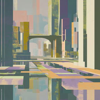 Ferricircuit style, Midjourney V6.1: megacity with futuristic bioarchitecture