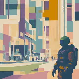 Ferricircuit style, Midjourney V6.1: cinematic shot from sci-fi movie