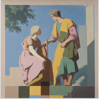 Ferricircuit style, Midjourney V6.1: classical 18th-century oil painting