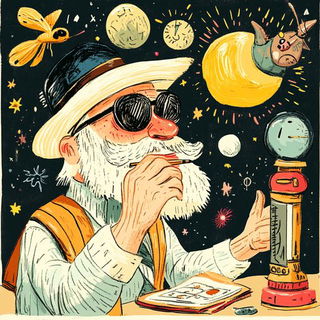 Myceloarabesque style, Midjourney V6.1: editorial illustration for popular scientific magazine cover