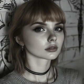 Kaleidocel Forge style, Midjourney V6.1: photographic portrait of female protagonist
